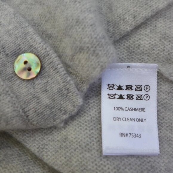 NEW Jason Wu Cashmere Collared Cardigan Sweater Gray Women's Size S - Picture 9 of 11